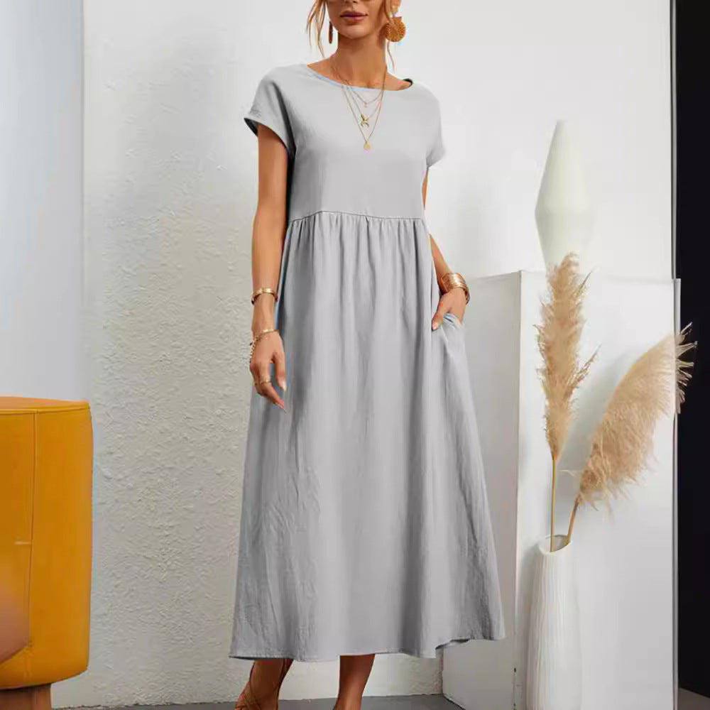 Women's Maxi Dress in Lightweight, Breathable Fabric-The Yellow Prime