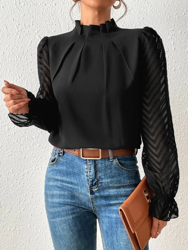 Ashley | Women's Elegant Long Sleeve Blouse-The Yellow Prime
