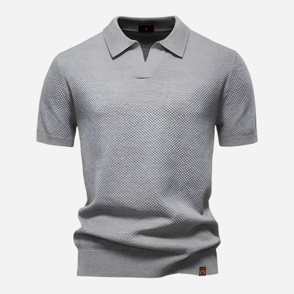 Marcus | Men's Short Sleeve Casual Knit Shirt