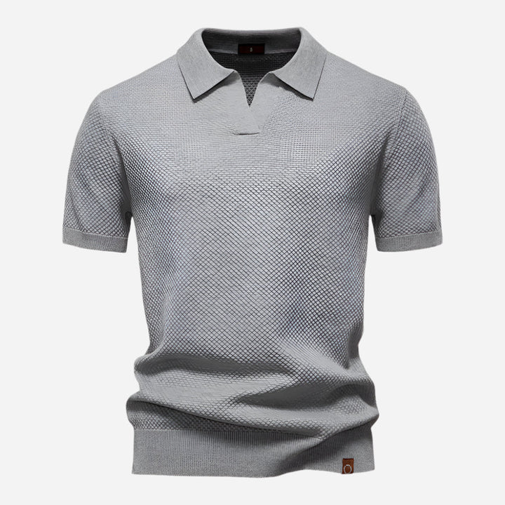 Marcus | Men's Short Sleeve Casual Knit Shirt