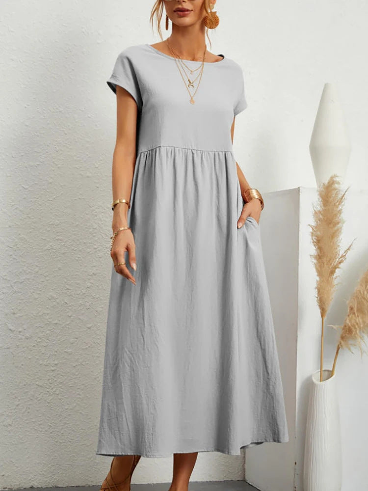 Women's Maxi Dress in Lightweight, Breathable Fabric-The Yellow Prime