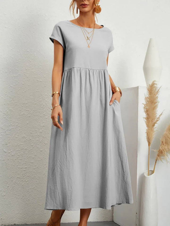 Women's Maxi Dress in Lightweight, Breathable Fabric-The Yellow Prime
