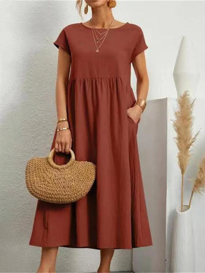Women's Maxi Dress in Lightweight, Breathable Fabric-The Yellow Prime