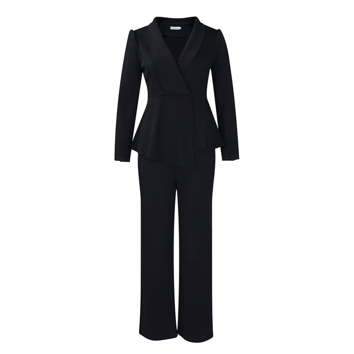 Women's Elegant Blazer and Pants Set-The Yellow Prime