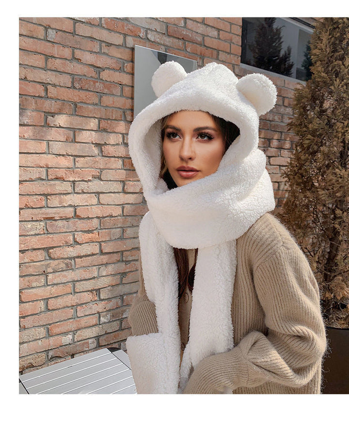 Women's Cozy Hat and Scarf Set-The Yellow Prime