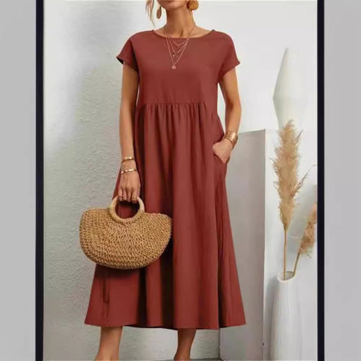 Women's Maxi Dress in Lightweight, Breathable Fabric-The Yellow Prime