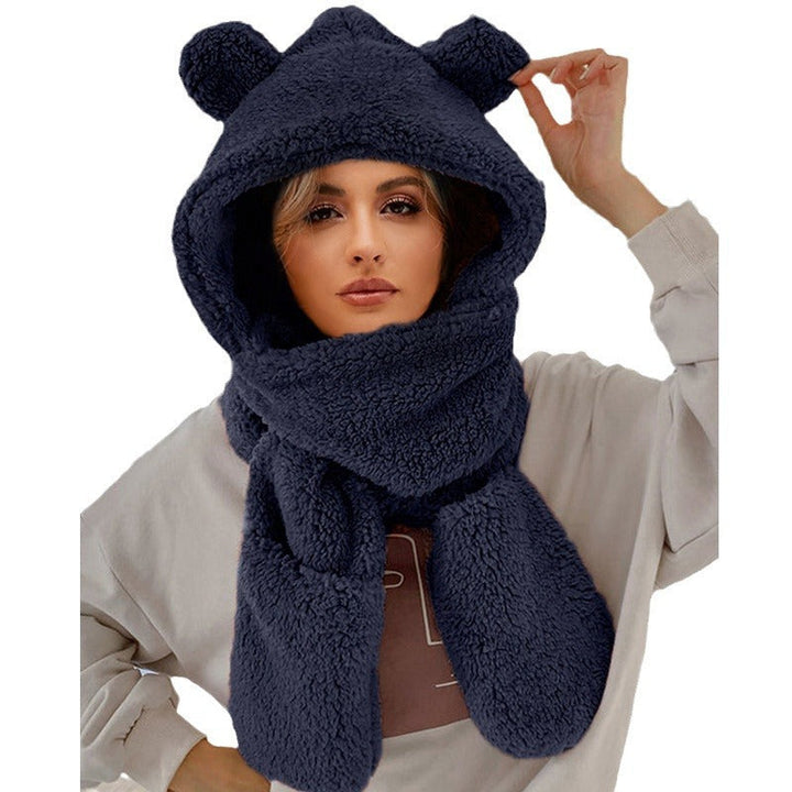 Women's Cozy Unicorn Hooded Scarf-The Yellow Prime