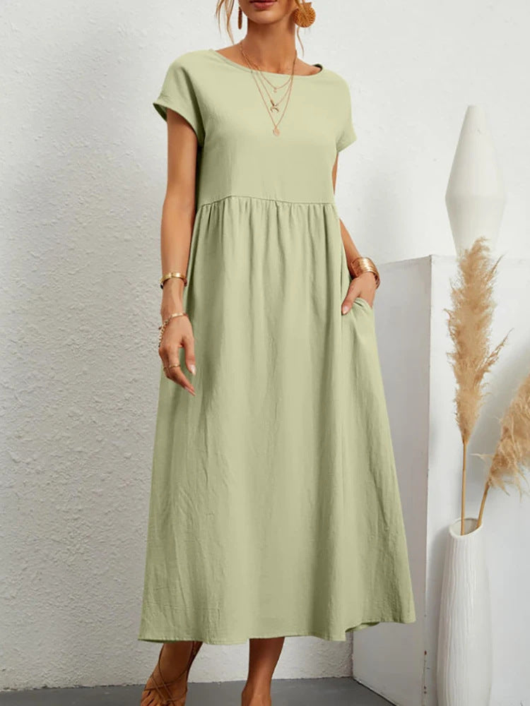 Women's Maxi Dress in Lightweight, Breathable Fabric-The Yellow Prime