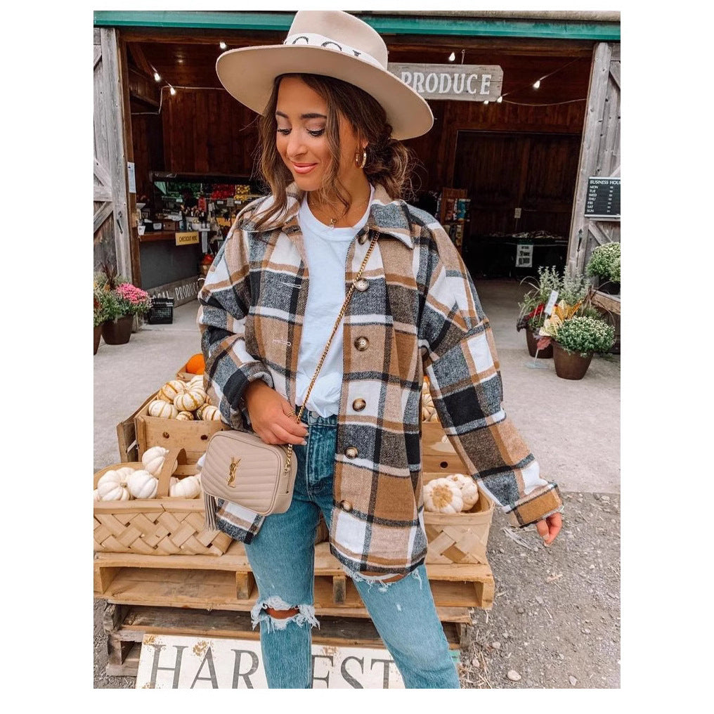 Women's Checkered Flannel Shirt for Cozy Casual Wear-The Yellow Prime
