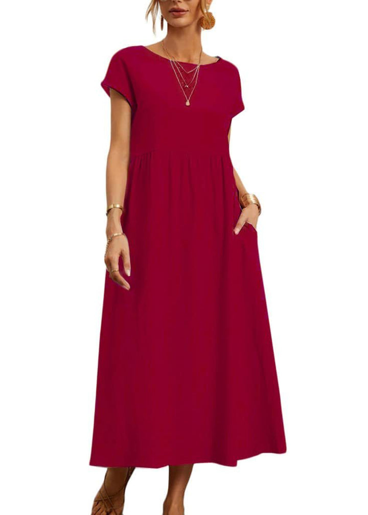 Women's Maxi Dress in Lightweight, Breathable Fabric-The Yellow Prime