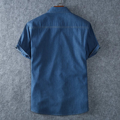 Oliver | Stylish Casual Denim Shirt for Men-The Yellow Prime