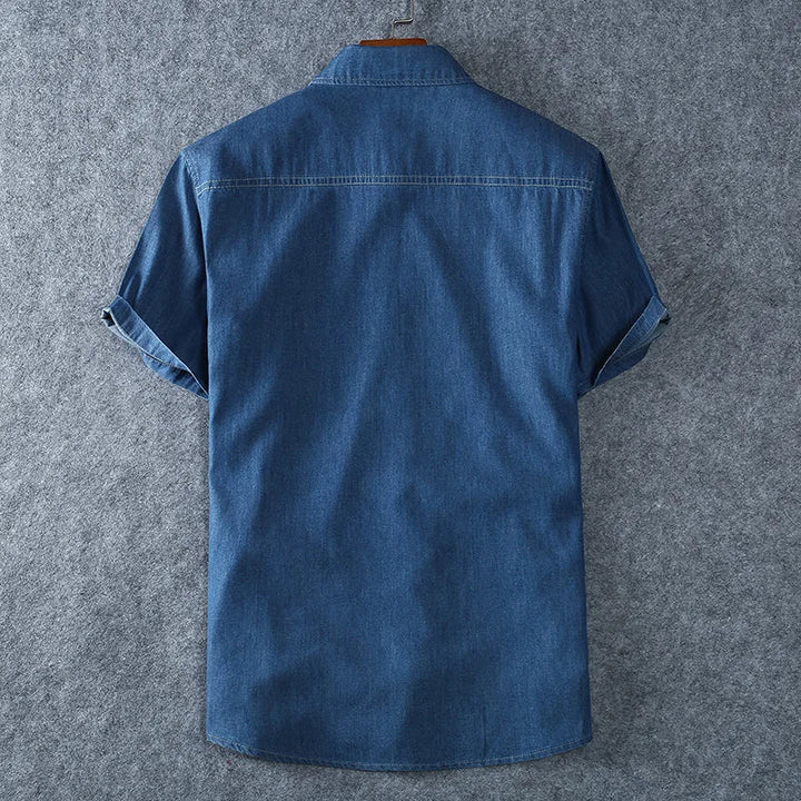 Oliver | Stylish Casual Denim Shirt for Men-The Yellow Prime