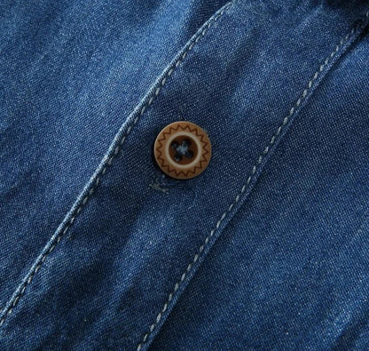 Oliver | Stylish Casual Denim Shirt for Men-The Yellow Prime