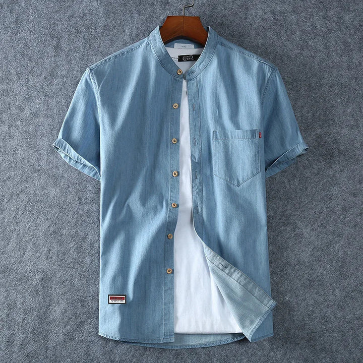 Oliver | Stylish Casual Denim Shirt for Men-The Yellow Prime