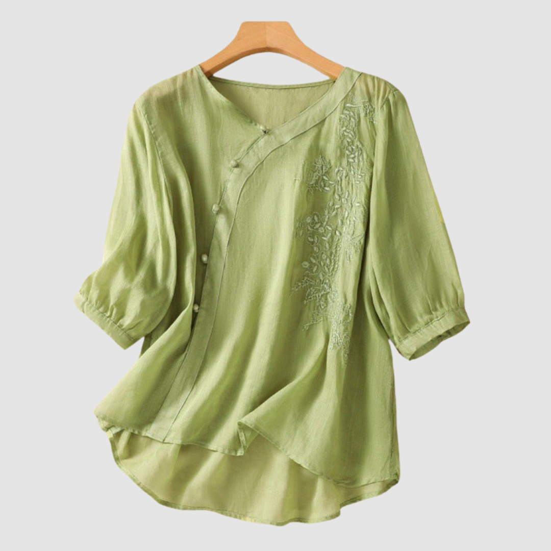Loraine | Women's Elegant Breathable Blouse-The Yellow Prime