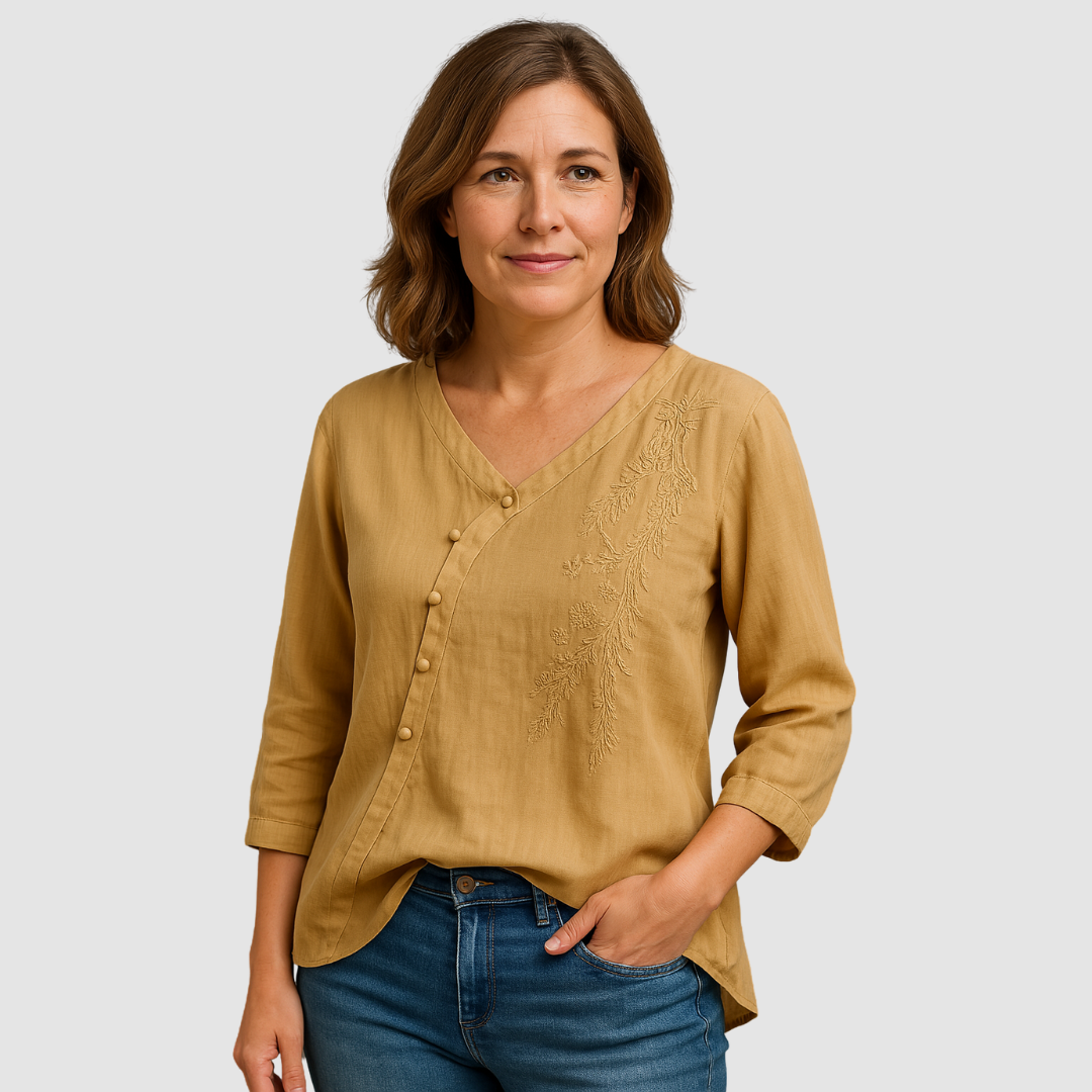 Loraine | Women's Elegant Breathable Blouse-The Yellow Prime