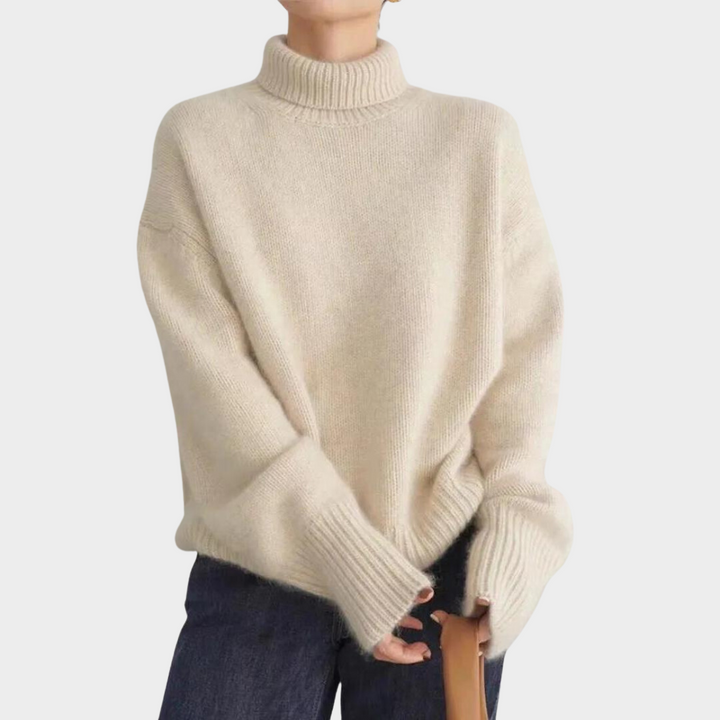 Lincy | Women's Soft Turtleneck Jumper-The Yellow Prime
