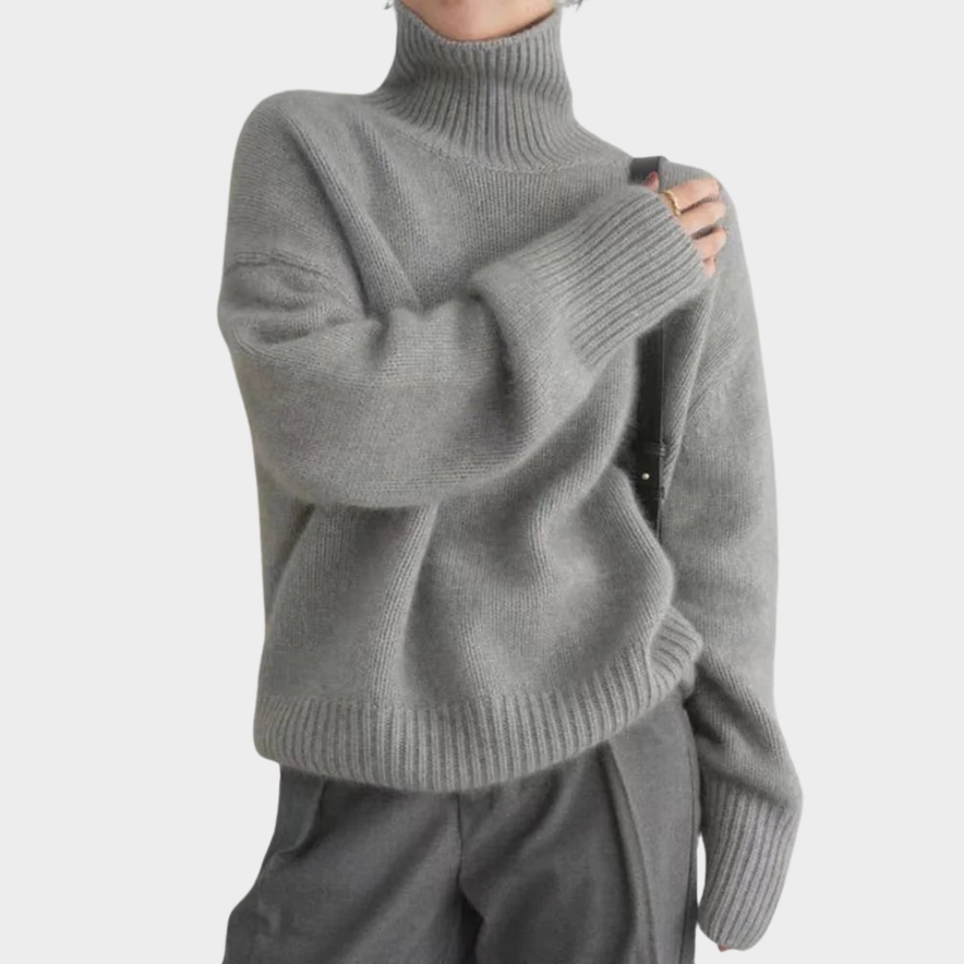 Lincy | Women's Soft Turtleneck Jumper-The Yellow Prime