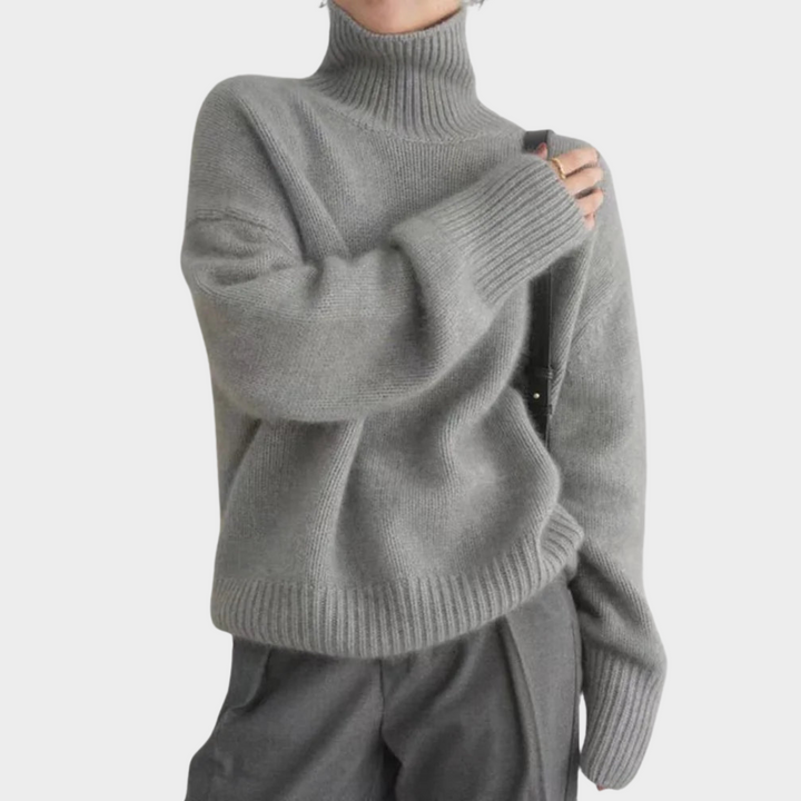 Lincy | Women's Soft Turtleneck Jumper-The Yellow Prime