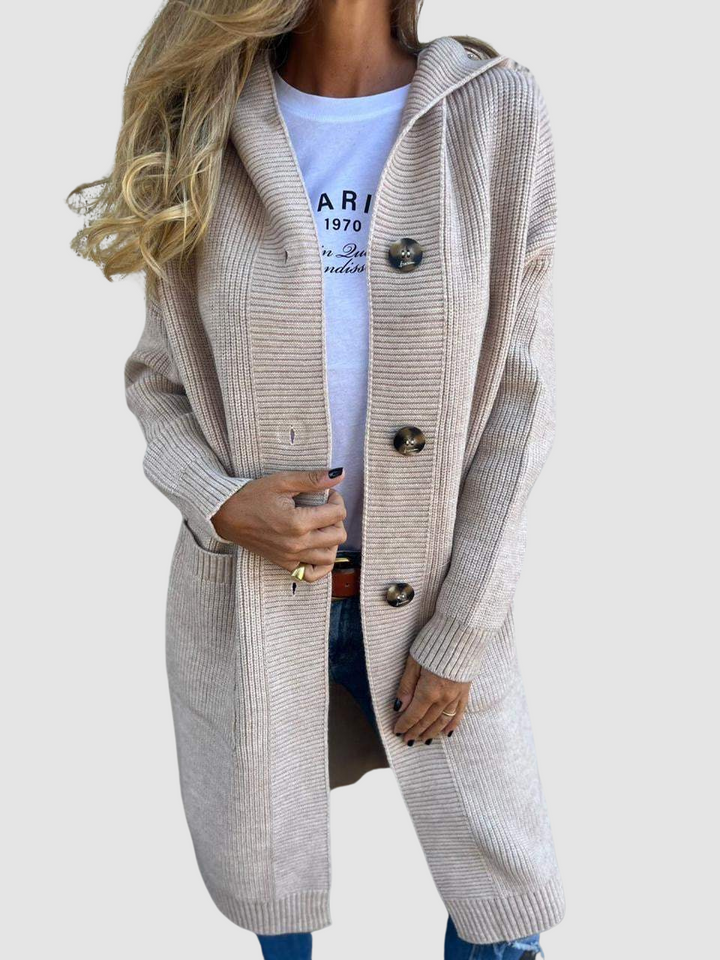 Lois | Women's Cozy Knitted Cardigan-The Yellow Prime
