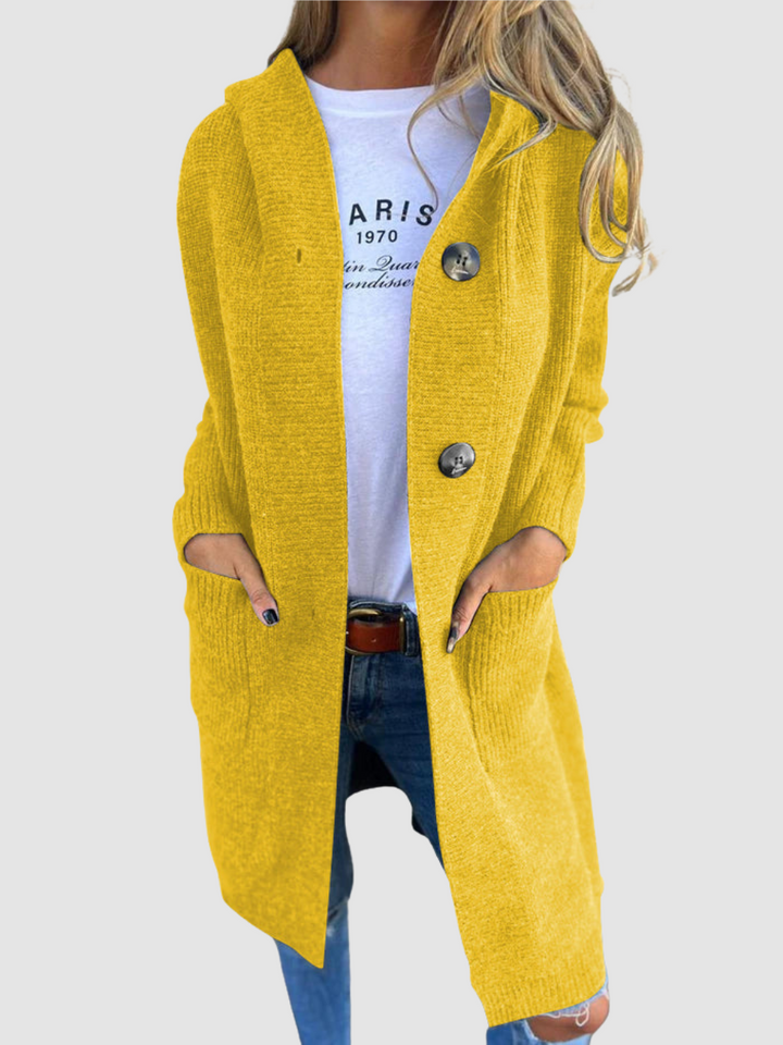 Lois | Women's Cozy Knitted Cardigan-The Yellow Prime