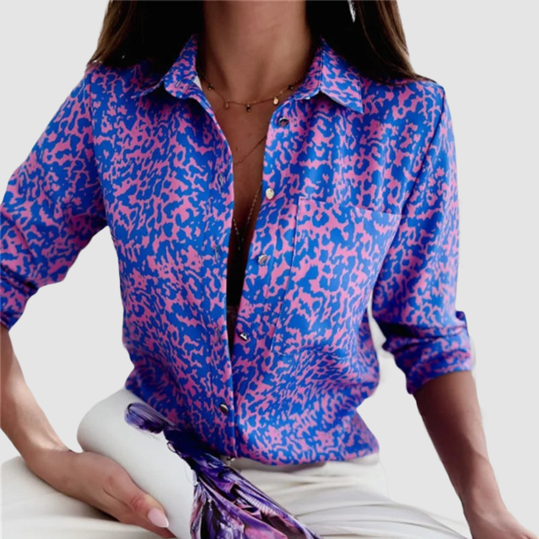 Donna | Women's Chic Pocket Blouse-The Yellow Prime