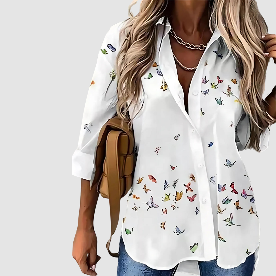 Amy | Women's Chic Breathable Blouse-The Yellow Prime