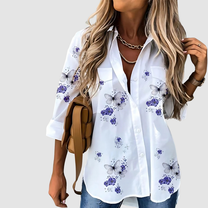 Amy | Women's Chic Breathable Blouse-The Yellow Prime