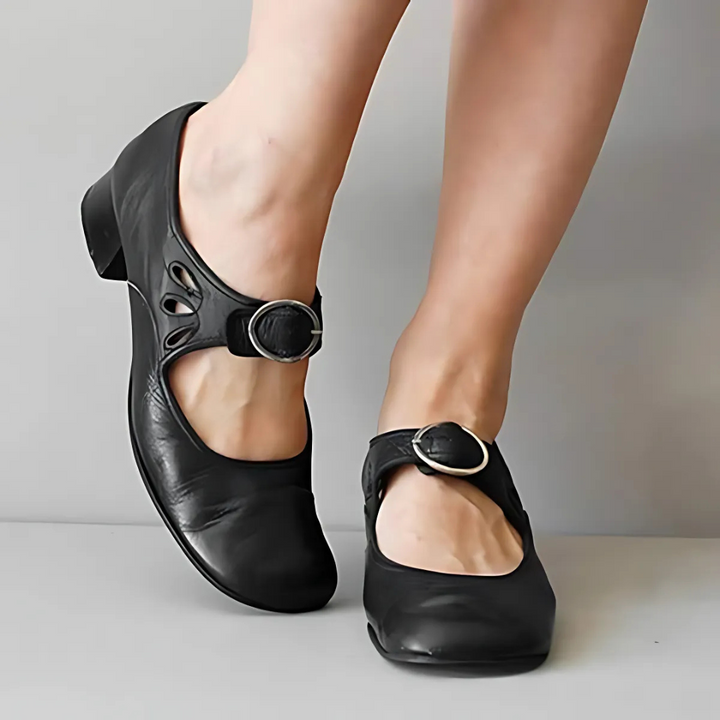 Joselyn | Women's Elegant Leather Sandals-The Yellow Prime