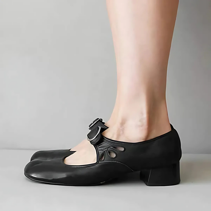 Joselyn | Women's Elegant Leather Sandals-The Yellow Prime