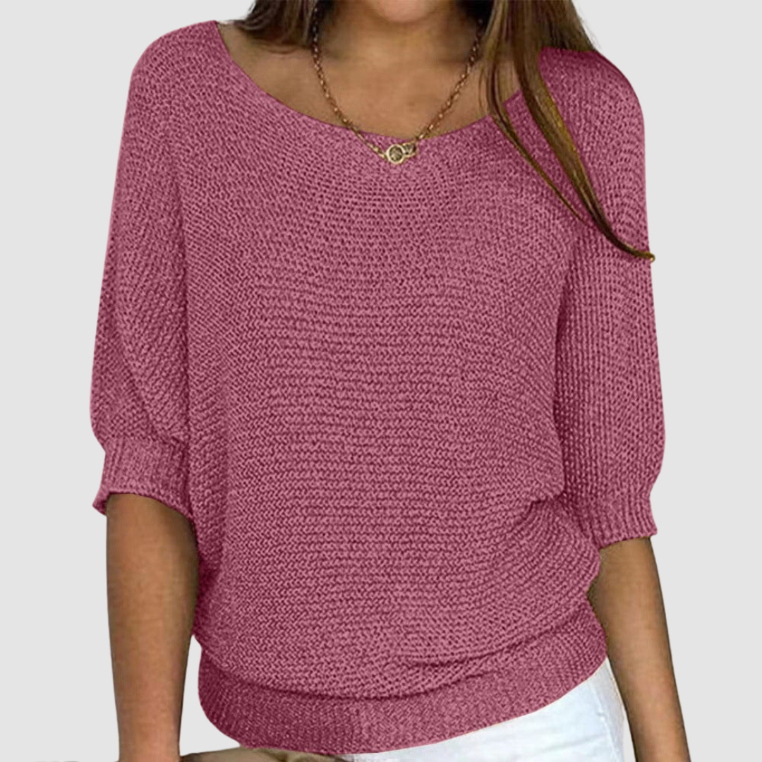 Evonne | Women's Elegant Knitted Sweater-The Yellow Prime