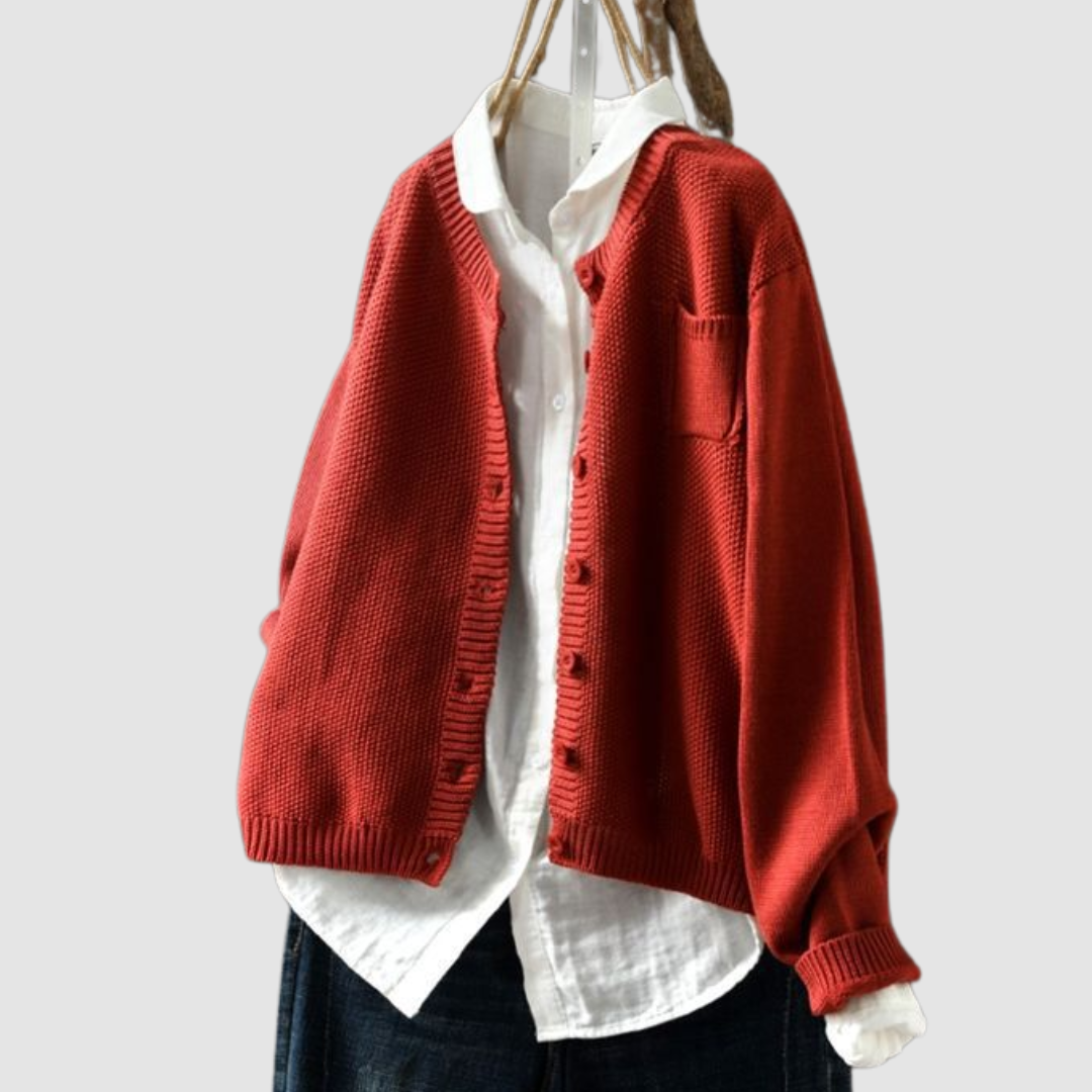 Berlinda | Women's Cozy Knit Cardigan-The Yellow Prime
