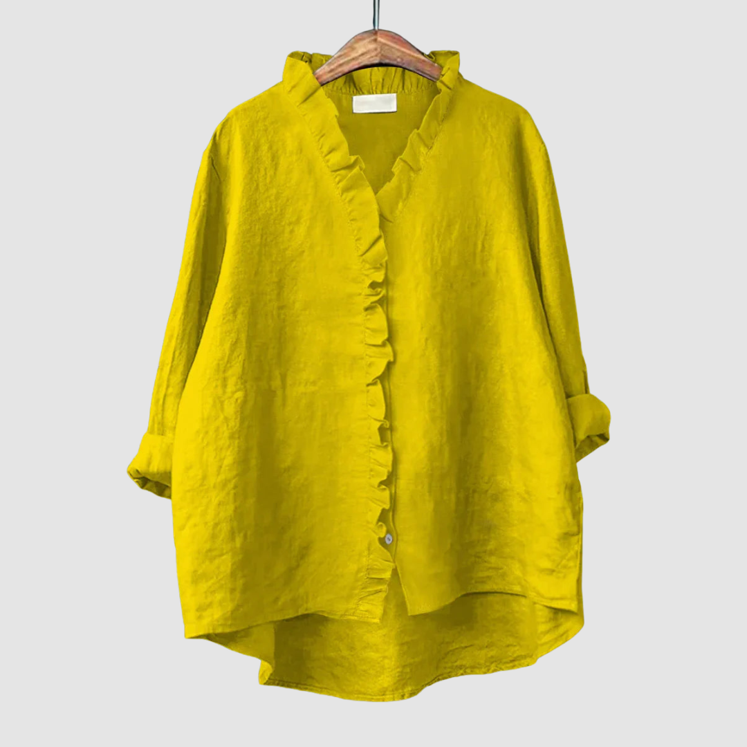 Amélie | Women's Timeless Breathable Blouse-The Yellow Prime