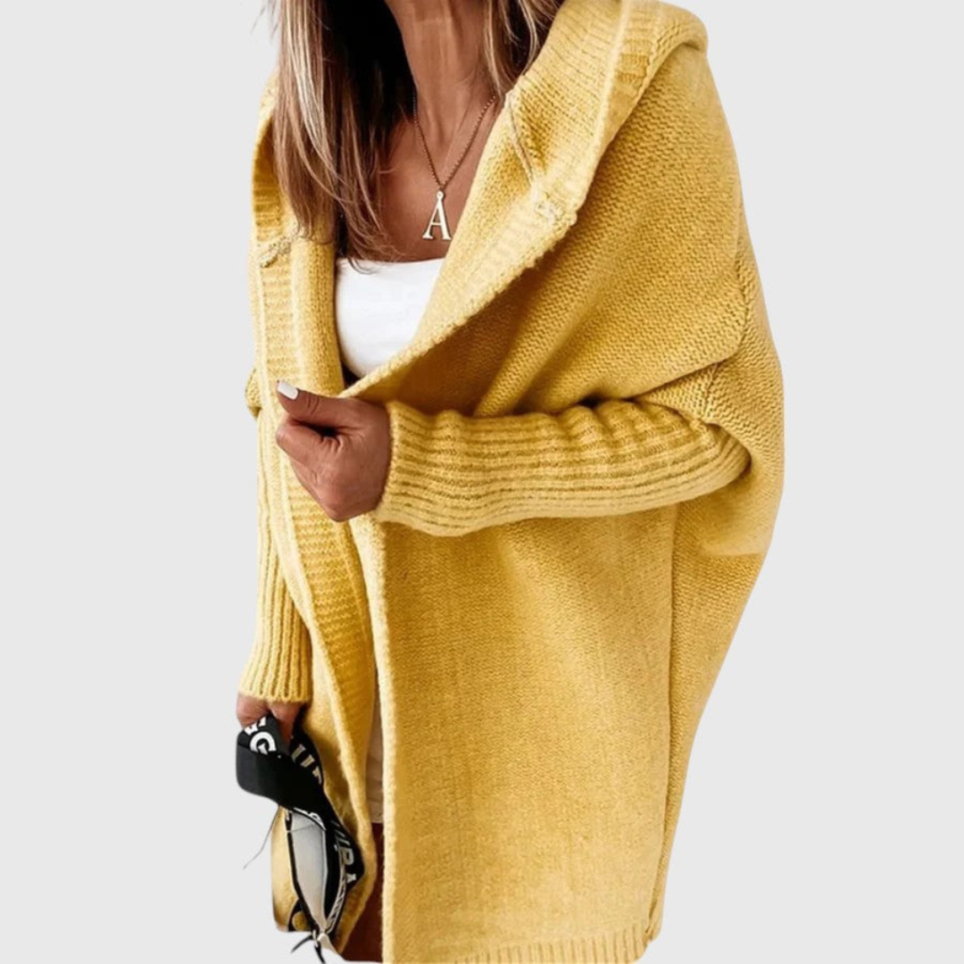 Charlotte | Women's Cozy Hooded Cardigan-The Yellow Prime