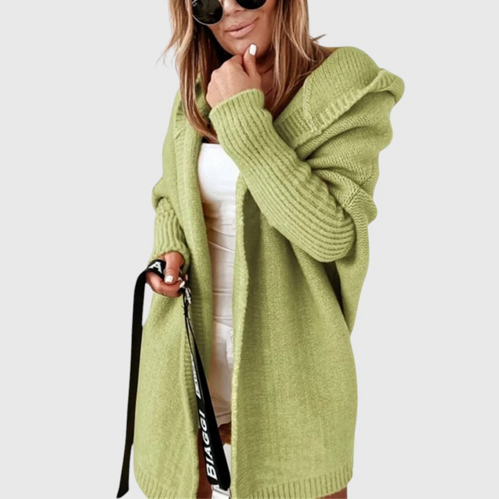 Charlotte | Women's Cozy Hooded Cardigan-The Yellow Prime