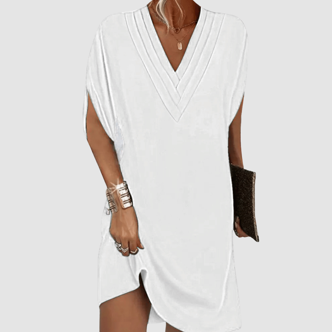 Alysa | Women's Elegant Half-Sleeve Dress-The Yellow Prime