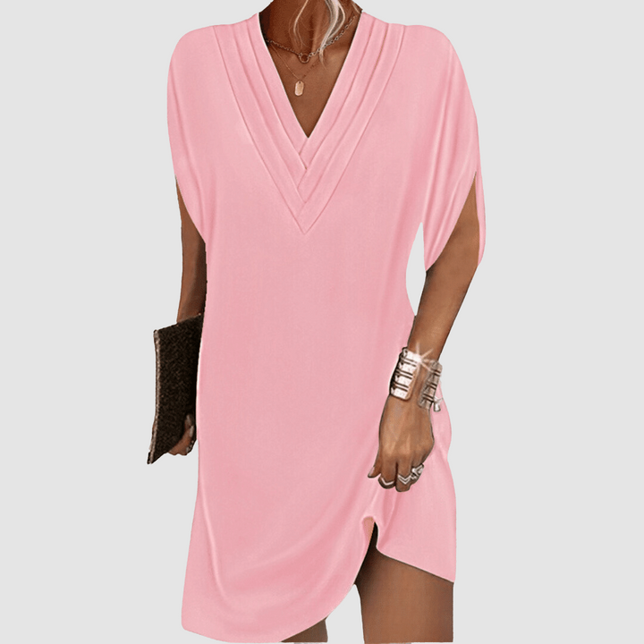 Alysa | Women's Elegant Half-Sleeve Dress-The Yellow Prime