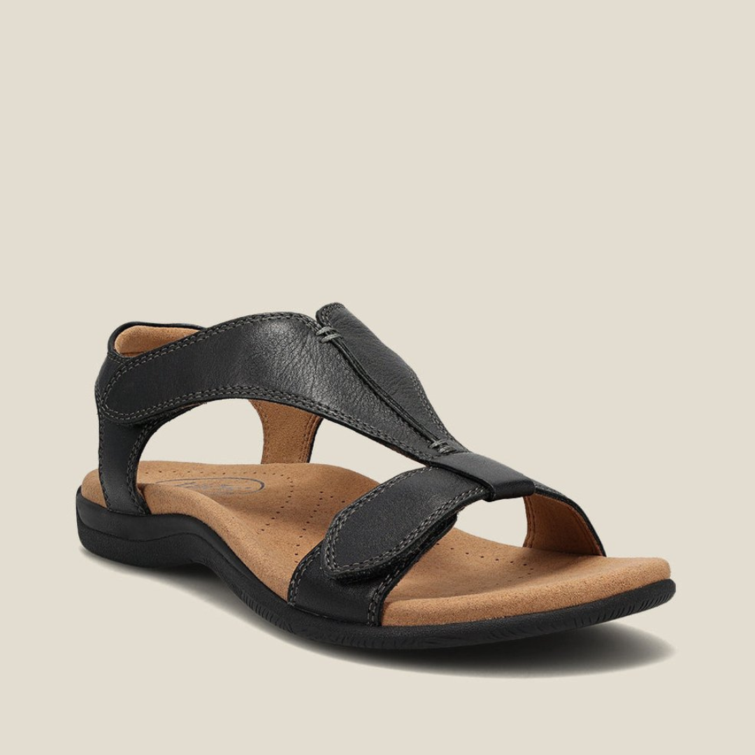 Robyn | Women's Orthopedic Leather Sandals-The Yellow Prime