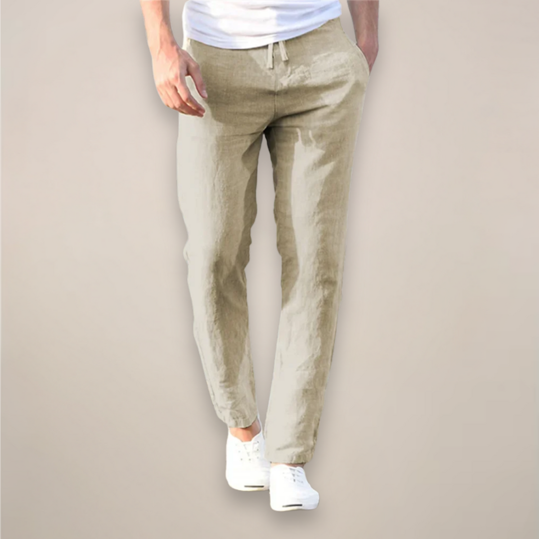 Oscar | Men's Straight Leg Summer Pants-The Yellow Prime