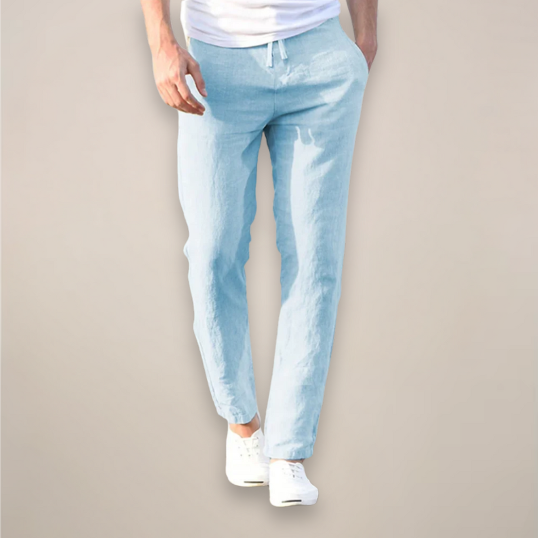 Oscar | Men's Straight Leg Summer Pants-The Yellow Prime