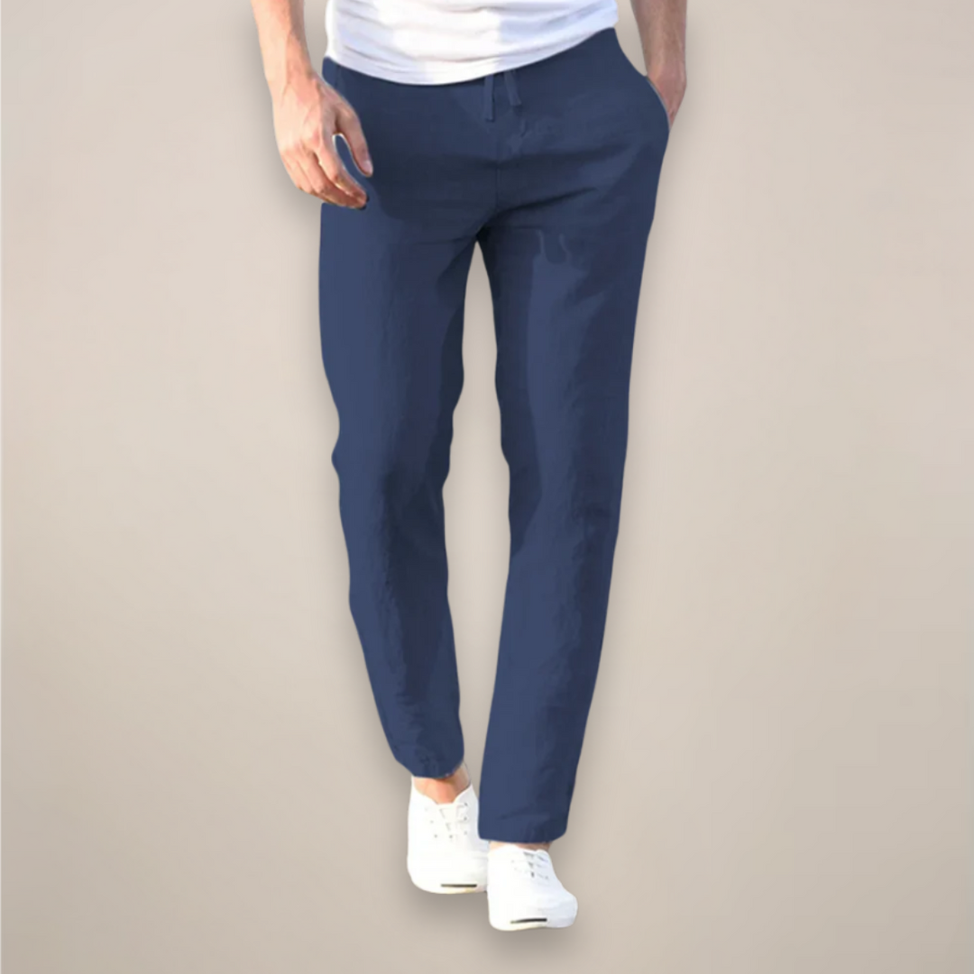 Oscar | Men's Straight Leg Summer Pants-The Yellow Prime