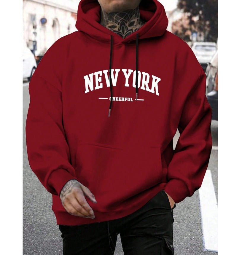 Oversized Casual Men's Hoodie - Comfortable Pullover for Urban Style-The Yellow Prime