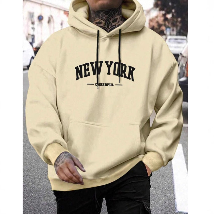 Oversized Casual Men's Hoodie - Comfortable Pullover for Urban Style-The Yellow Prime