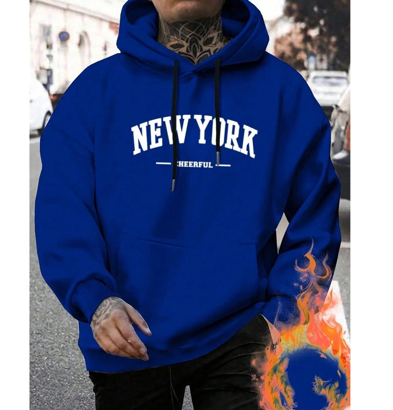 Oversized Casual Men's Hoodie - Comfortable Pullover for Urban Style-The Yellow Prime
