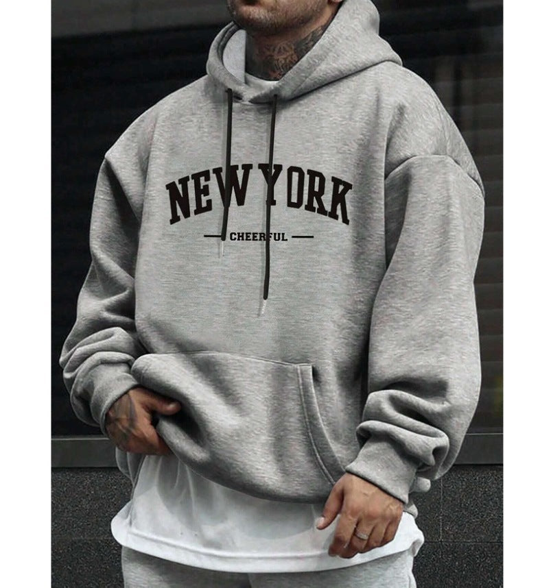 Oversized Casual Men's Hoodie - Comfortable Pullover for Urban Style-The Yellow Prime