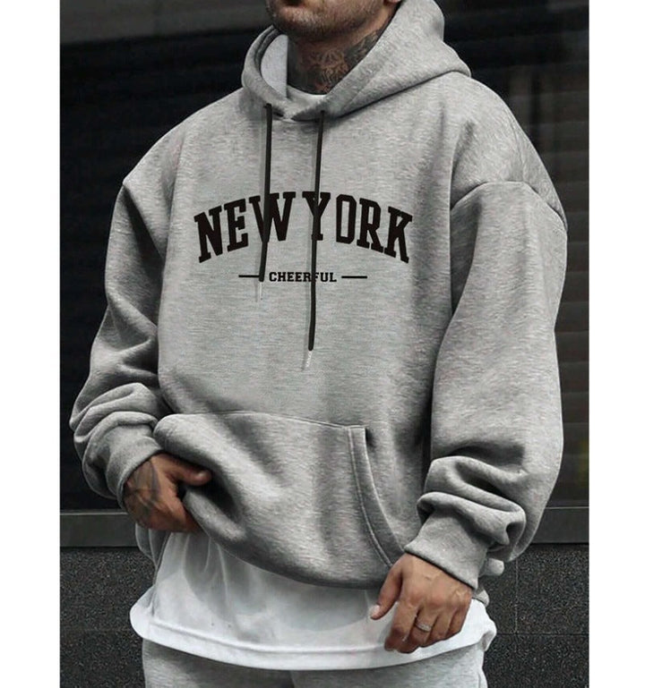 Oversized Casual Men's Hoodie - Comfortable Pullover for Urban Style-The Yellow Prime
