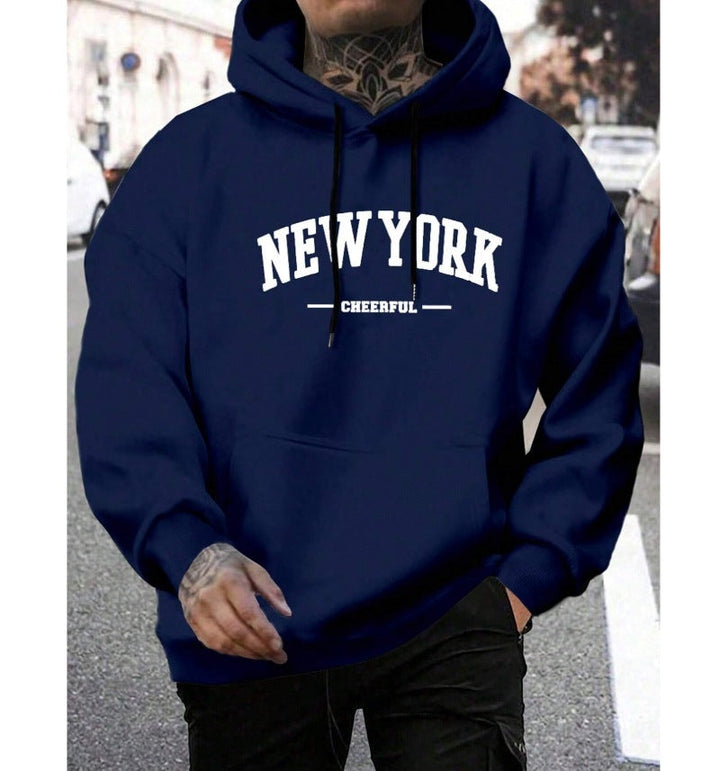 Oversized Casual Men's Hoodie - Comfortable Pullover for Urban Style-The Yellow Prime