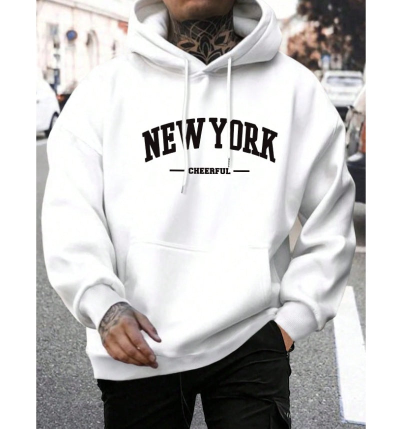 Oversized Casual Men's Hoodie - Comfortable Pullover for Urban Style-The Yellow Prime