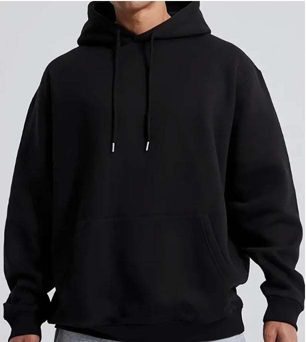 Oversized Men's Hooded Sweatshirt - Casual Relaxed Fit