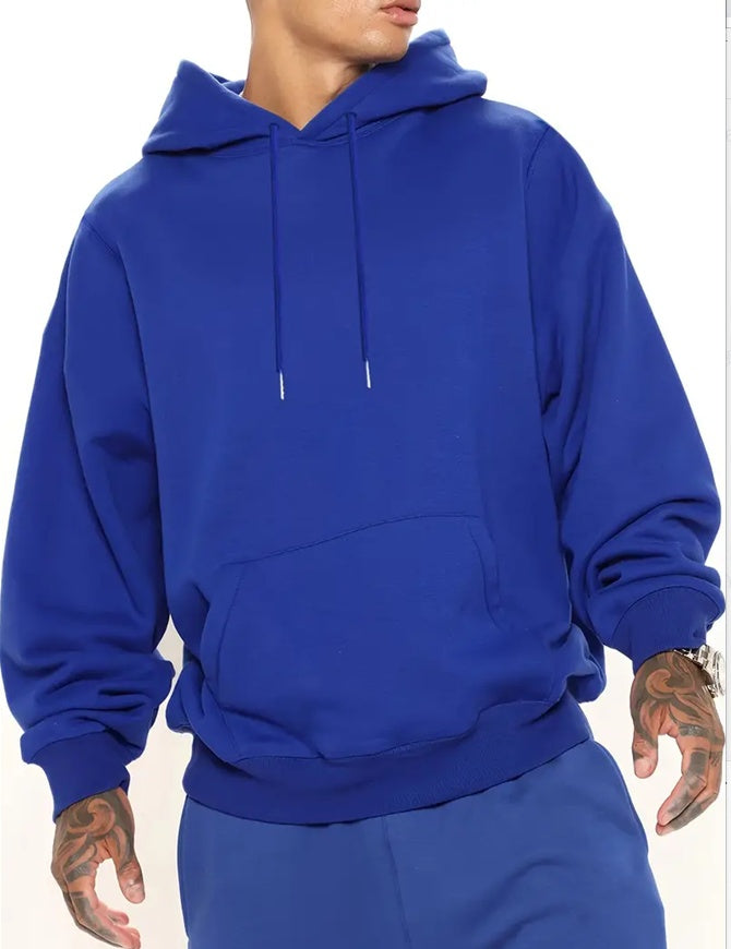 Oversized Men's Hooded Sweatshirt - Casual Relaxed Fit